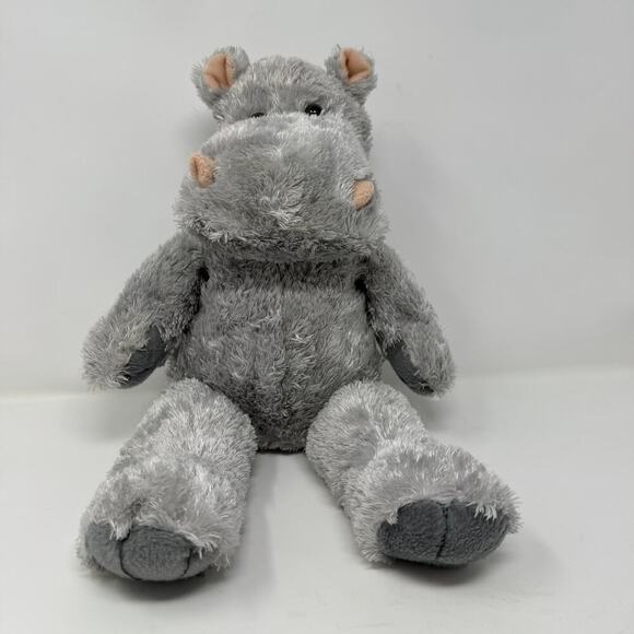 The Bear Factory 2001 Gray Hippo Furry Hippopotamus 15" Plush Stuffed Animal Toy - Picture 3 of 12